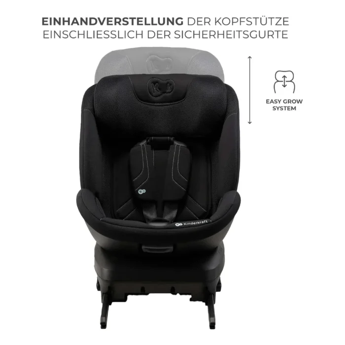 Kinderkraft XPEDITION 3 i-Size 360° Rotating Car Seat (40–150 cm) – Black