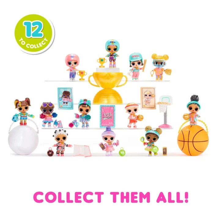 L.O.L. Surprise! All Star Sports Tots – Sporty Collectible Doll with 8 Surprises