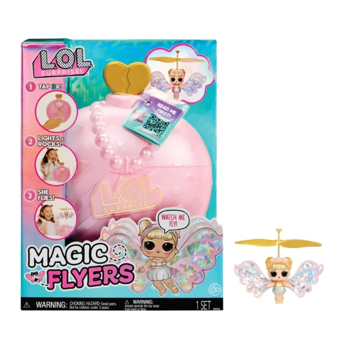 L.O.L. Surprise! Magic Flyers Sky Starling – Hand-Guided Flying Doll (Gold Wings)