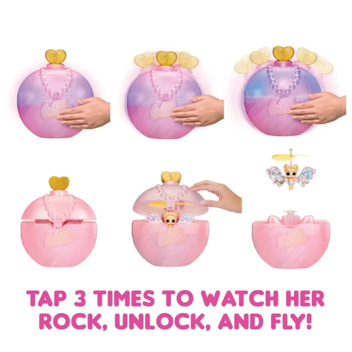 L.O.L. Surprise! Magic Flyers Sky Starling – Hand-Guided Flying Doll (Gold Wings)