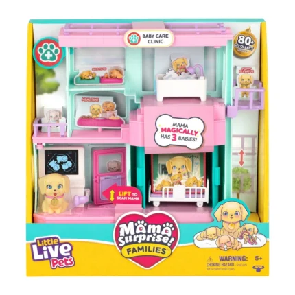 Little Live Pets Mama Surprise Families – Baby Care Clinic Playset