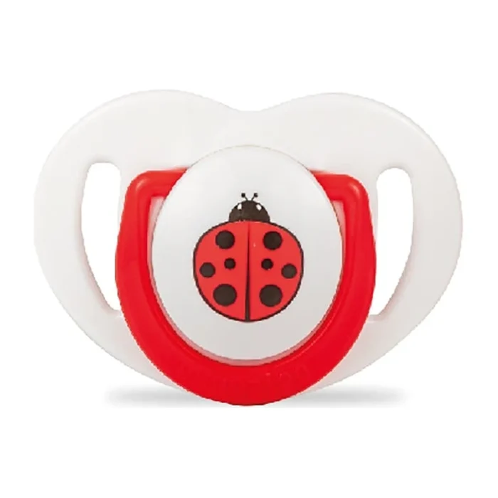 MamaJoo 1 x Orthodontic Silicone Soother 0m+ Ladybird & Storage Box