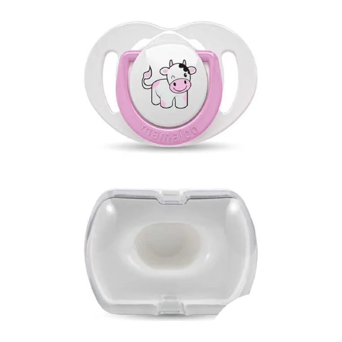 MamaJoo 1x Orthodontic Silicone Soother Cow 12m+ & Storage Box