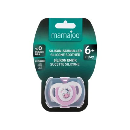 MamaJoo 1x Orthodontic Silicone Soother Cow 6m+ & Storage Box