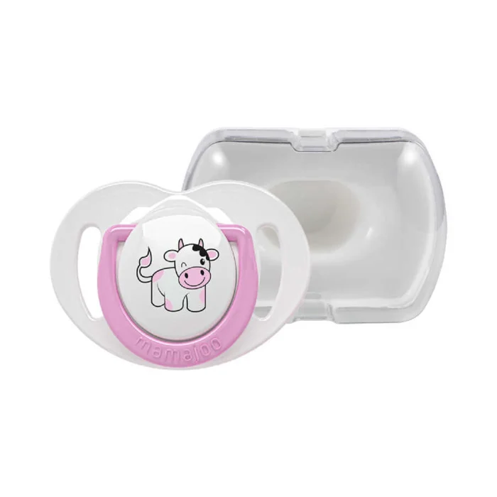 MamaJoo 1x Orthodontic Silicone Soother Cow 6m+ & Storage Box