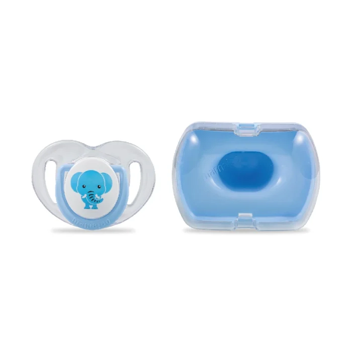 MamaJoo 1x Orthodontic Silicone Soother Elephant 12m+ & Storage Box