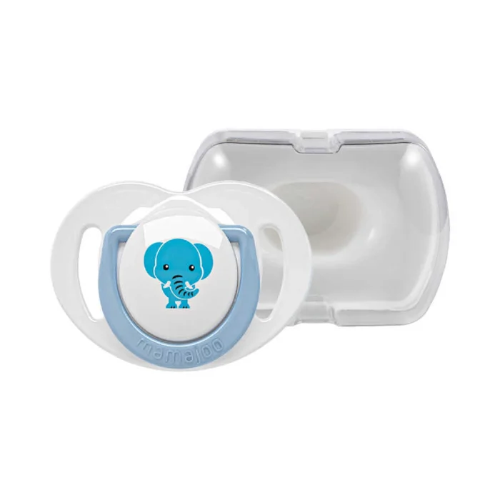 MamaJoo 1x Orthodontic Silicone Soother Elephant 6m+ & Storage Box