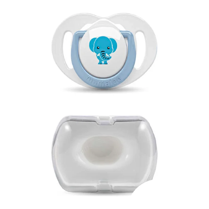 MamaJoo 1x Orthodontic Silicone Soother Elephant 6m+ & Storage Box