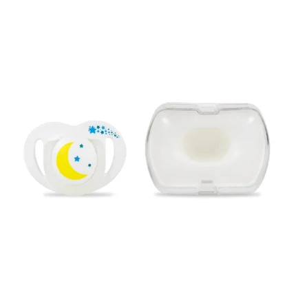 MamaJoo 1x Orthodontic Silicone Soother Night/Day 12m+ & Storage Box