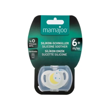 MamaJoo 1x Orthodontic Silicone Soother Night/Day 6m+ & Storage Box