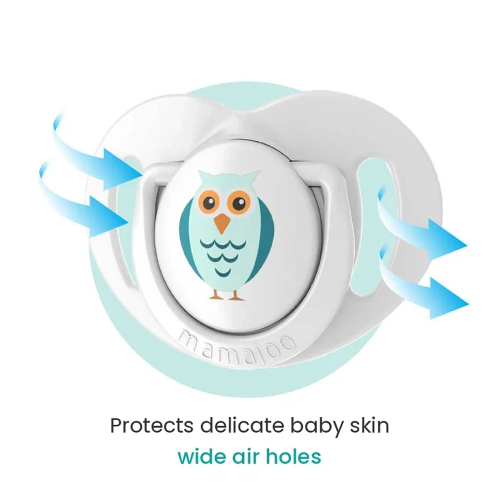 MamaJoo 1x Orthodontic Silicone Soother Owl 0m+ & Storage Box