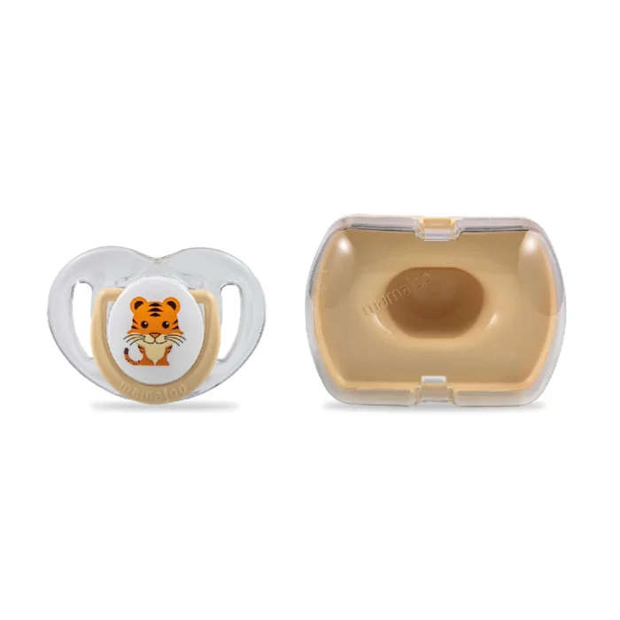 MamaJoo 1x Orthodontic Silicone Soother Tiger 12m+ & Storage Box