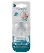 MamaJoo 2x Anti-Colic Bottle Teats Small & Storage Box