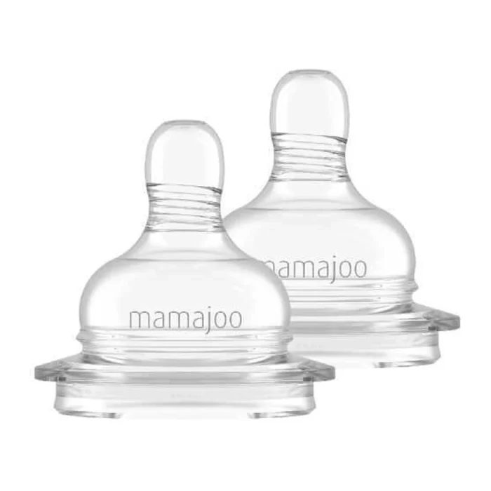 MamaJoo 2x Anti-Colic Bottle Teats Small & Storage Box