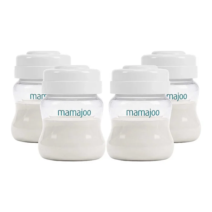 MamaJoo 4x Breastmilk / Baby Food Storage Containers Set 150 ml