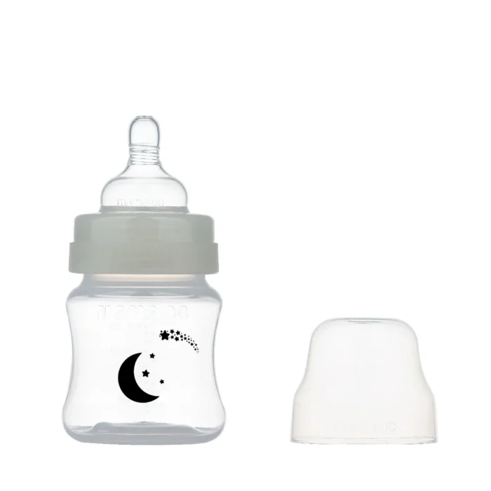 MamaJoo Night&Day Feeding Bottle 160 ml & Anti-Colic Silicone Teat Small