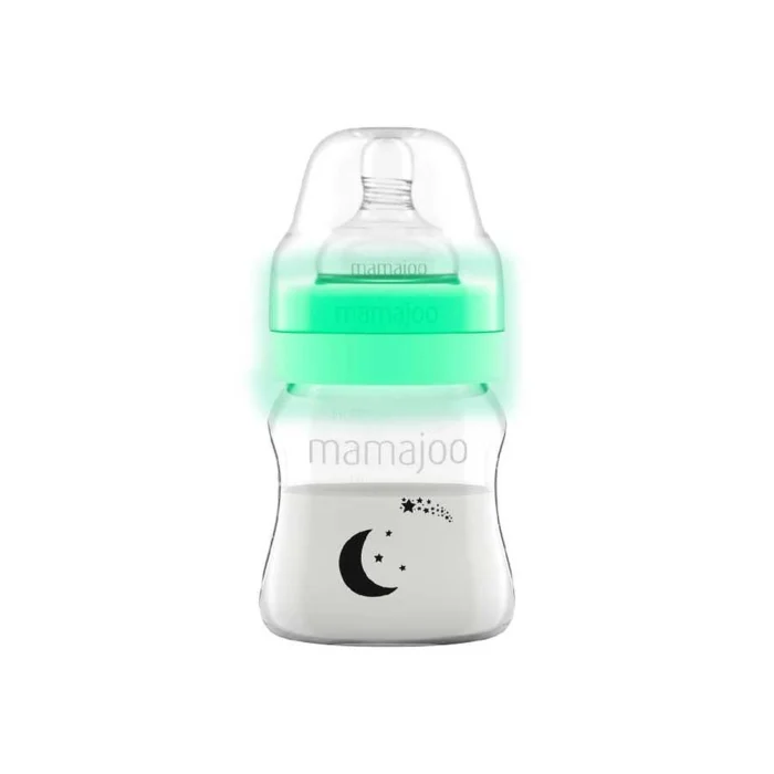 MamaJoo Night&Day Feeding Bottle 160 ml & Anti-Colic Silicone Teat Small