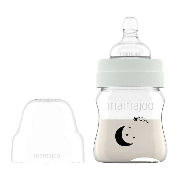 MamaJoo Night&Day Feeding Bottle 160 ml & Anti-Colic Silicone Teat Small