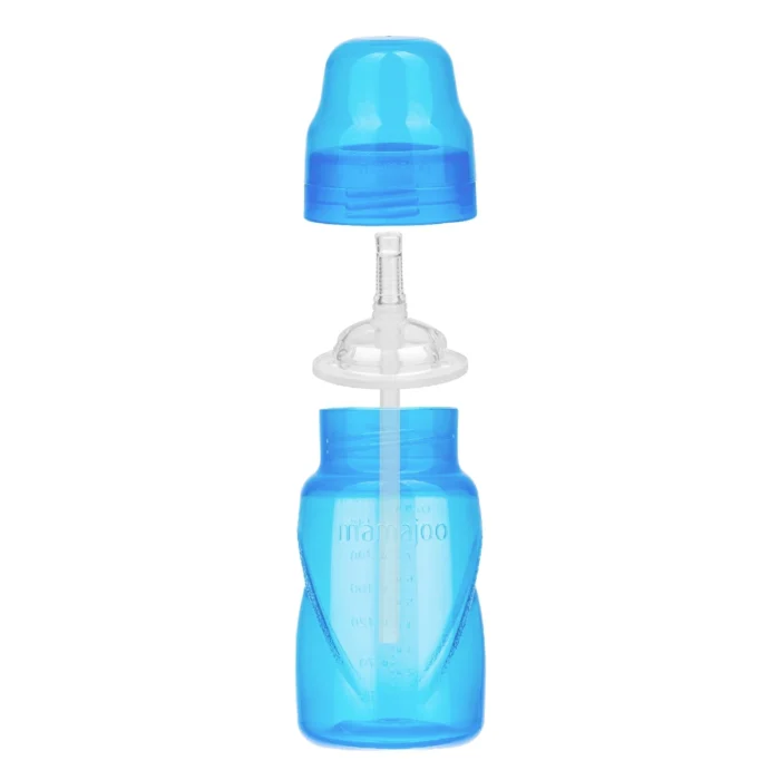 MamaJoo Non Spill Anti-Colic Straw Cup 270 ml Blue