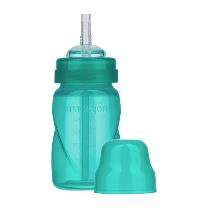 MamaJoo Non Spill Anti-Colic Straw Cup 270 ml Green