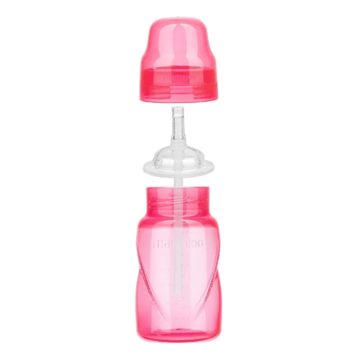 MamaJoo Non Spill Anti-Colic Straw Cup 270 ml Pink