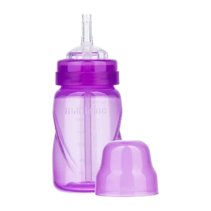 MamaJoo Non Spill Anti-Colic Straw Cup 270 ml Purple