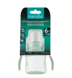 MamaJoo Non-Spill Training Cup 160 ml Powder Green with Handle & Anti-Colic Soft Spout