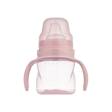 MamaJoo Non-Spill Training Cup 160 ml Powder Pink with Handle & Anti-Colic Soft Spout