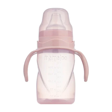 MamaJoo Non-Spill Training Cup 270 ml Powder Pink with Handle & Anti-Colic Soft Spout