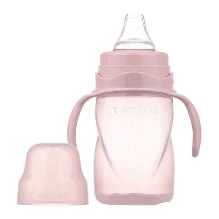MamaJoo Non-Spill Training Cup 270 ml Powder Pink with Handle & Anti-Colic Soft Spout