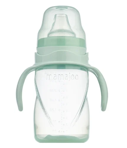 MamaJoo Non-Spill Training Cup 270 ml Purple with Handle & AntiColic Soft Spout