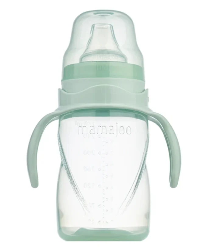 MamaJoo Non-Spill Training Cup 270 ml Purple with Handle & AntiColic Soft Spout