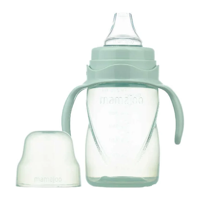 MamaJoo Non-Spill Training Cup 270 ml Purple with Handle & AntiColic Soft Spout