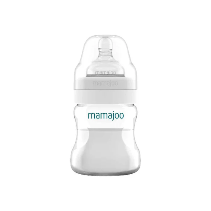 MamaJoo Silver Feeding Bottle 150 ml & Anti-Colic Silicone Teat S