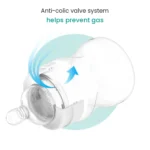 MamaJoo Silver Feeding Bottle 150 ml & Anti-Colic Silicone Teat S