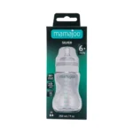 MamaJoo Silver Feeding Bottle 250 ml & Anti-Colic Silicone Teat M