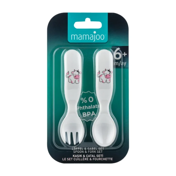 MamaJoo Spoon & Fork Set Cow MamaJoo Spoon & Fork Set Cow