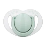 MamaJoo Twin Orthodontic Silicone Soothers Powder Green 0m+ with Sterilization & Storage Box