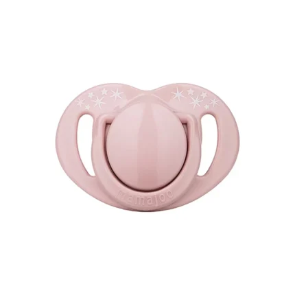 MamaJoo Twin Orthodontic Silicone Soothers Powder Pink 0m+ with Sterilization & Storage Box
