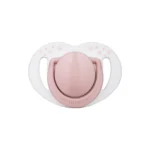MamaJoo Twin Orthodontic Silicone Soothers Powder Pink 12m+ with Sterilization & Storage Box
