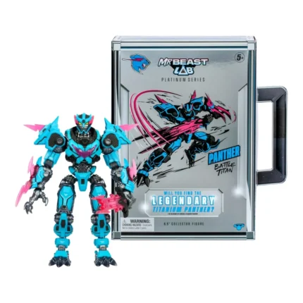 MrBeast Lab Platinum Series Collector Figure – Legendary Titanium Panther