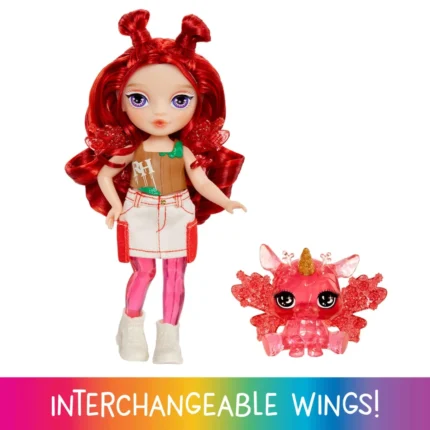 Rainbow High Littles Rainbow Fantasy Fairies – 5.5" Fairy Doll with Fantasy Pet