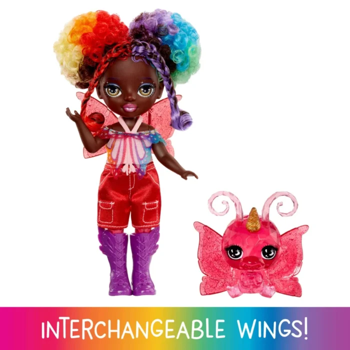 Rainbow High Littles Rainbow Fantasy Fairies – 5.5" Fairy Doll with Fantasy Pet