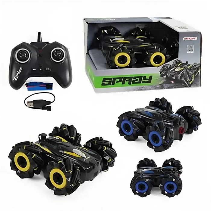 SYRCAR Racing Stunt Double-Sided RC Car with Water Mist & Gesture Watch Remote
