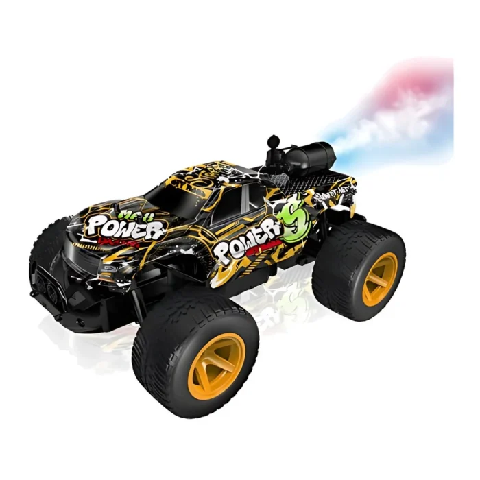 SYRCAR Storm Power 1:12 High-Speed RC Monster Truck with Water Mist Spray - Yellow
