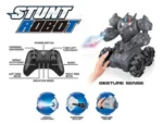 SYRCAR Stunt Robot RC Car with Gesture Sensing, Water Mist & Shooting Bullets - Black