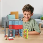 Tile Town Fire Station Tile Set – 40+ Magnetic Tiles
