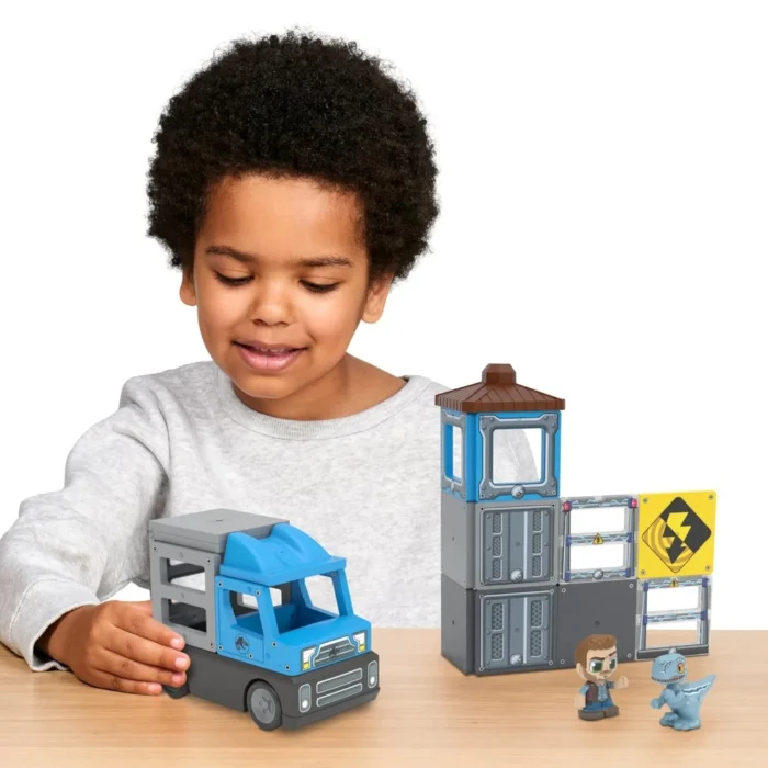 Tile Town Jurassic World Dino Rescue Tile Set – 20+ Magnetic Tiles