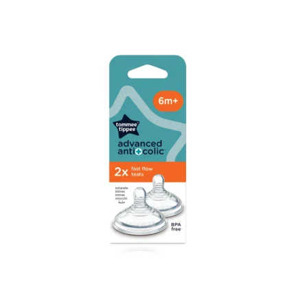 Tommee Tippee Advanced Anti-Colic Fast Flow Teats 6m+
