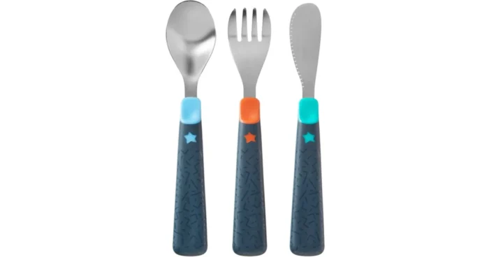 Tommee Tippee Big Kids Stainless Steel First Cutlery Set 12m+